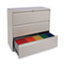 Alera® Lateral File, 3 Legal/Letter/A4/A5-Size File Drawers, Putty, 42" x 18" x 39.5" Thumbnail 2