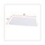 Alera Shelf Liners For Wire Shelving, Clear Plastic, 36w x 24d, 4/Pack Thumbnail 2