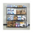 Alera BA Plus Wire Shelving Kit, 4 Shelves, 72" x 24" x 72", Black Anthracite Plus Thumbnail 4
