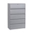 Alera® Lateral File, 5 Legal/Letter/A4/A5-Size File Drawers, 1 Roll-Out Posting Shelf, Light Gray, 42" x 18" x 64.25" Thumbnail 1