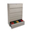 Alera Lateral File, 5 Legal/Letter/A4/A5-Size File Drawers, Putty, 42" x 18" x 64.25" Thumbnail 2