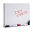 Universal Dry Erase Board, Melamine, 48 x 36, Satin-Finished Aluminum Frame Thumbnail 6