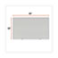 Universal Dry Erase Board, Melamine, 60 x 36, Satin-Finished Aluminum Frame Thumbnail 3