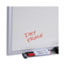 Universal Dry Erase Board, Melamine, 96 x 48, Satin-Finished Aluminum Frame Thumbnail 7
