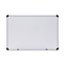 Universal Dry Erase Board, Melamine, 36 x 24, White, Black/Gray Aluminum/Plastic Frame Thumbnail 1