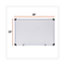 Universal Dry Erase Board, Melamine, 36 x 24, White, Black/Gray Aluminum/Plastic Frame Thumbnail 3