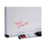 Universal Dry Erase Board, Melamine, 36 x 24, White, Black/Gray Aluminum/Plastic Frame Thumbnail 7