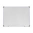 Universal Dry Erase Board, Melamine, 48 x 36, White, Black/Gray Aluminum/Plastic Frame Thumbnail 1
