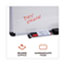 Universal Dry Erase Board, Melamine, 48 x 36, White, Black/Gray Aluminum/Plastic Frame Thumbnail 2