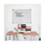 Universal Dry Erase Board, Melamine, 48 x 36, White, Black/Gray Aluminum/Plastic Frame Thumbnail 6