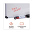 Universal Dry Erase Board, Melamine, 72 x 48, White, Black/Gray Aluminum/Plastic Frame Thumbnail 2