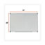 Universal Dry Erase Board, Melamine, 72 x 48, White, Black/Gray Aluminum/Plastic Frame Thumbnail 3