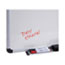 Universal Dry Erase Board, Melamine, 72 x 48, White, Black/Gray Aluminum/Plastic Frame Thumbnail 7