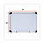 Universal Magnetic Steel Dry Erase Board, 24 x 18, White, Aluminum Frame Thumbnail 3