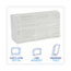 Boardwalk Multifold Paper Towels, 1-Ply, 9 x 9.45, White, 250 Towels/Pack, 16 Packs/Carton Thumbnail 2