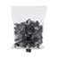 Universal Binder Clip Zip-Seal Bag Value Pack, Mini, Black/Silver, 144/Pack Thumbnail 2