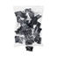 Universal Binder Clip Zip-Seal Bag Value Pack, Large, Black/Silver, 36/Pack Thumbnail 2