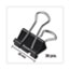 Universal Binder Clip Zip-Seal Bag Value Pack, Medium, Black/Silver, 36/Pack Thumbnail 4