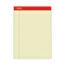 Universal Perforated Ruled Writing Pads, Wide/Legal Rule, Red Headband, 50 Canary-Yellow 8.5 x 11.75 Sheets, Dozen Thumbnail 1