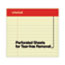 Universal Perforated Ruled Writing Pads, Wide/Legal Rule, Red Headband, 50 Canary-Yellow 8.5 x 11.75 Sheets, Dozen Thumbnail 5