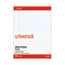 Universal Perforated Ruled Writing Pads, Wide/Legal Rule, Red Headband, 50 White 8.5 x 11.75 Sheets, Dozen Thumbnail 2