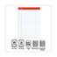 Universal Perforated Ruled Writing Pads, Wide/Legal Rule, Red Headband, 50 White 8.5 x 11.75 Sheets, Dozen Thumbnail 4