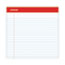Universal Perforated Ruled Writing Pads, Wide/Legal Rule, Red Headband, 50 White 8.5 x 11.75 Sheets, Dozen Thumbnail 6