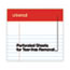 Universal Perforated Ruled Writing Pads, Narrow Rule, Red Headband, 50 White 5 x 8 Sheets, Dozen Thumbnail 5