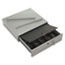 PM Company SecurIT Steel Cash Drawer w/Alarm Bell & 10 Compartments, Key Lock, Stone Gray Thumbnail 2