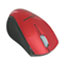 Innovera® Mini Wireless Optical Mouse, 2.4 GHz Frequency/30 ft Wireless Range, Left/Right Hand Use, Red/Black Thumbnail 2