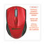 Innovera® Mini Wireless Optical Mouse, 2.4 GHz Frequency/30 ft Wireless Range, Left/Right Hand Use, Red/Black Thumbnail 5