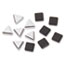 Quartet Metallic Magnets, Black; Silver, 12/Pack Thumbnail 1