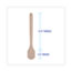 Boardwalk® Utility Brush, Cream Nylon Bristles, 5.5" Brush, 14.5" Tan Plastic Handle Thumbnail 2