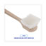 Boardwalk® Utility Brush, Cream Nylon Bristles, 5.5" Brush, 14.5" Tan Plastic Handle Thumbnail 4