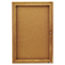 Quartet Enclosed Bulletin Board, Natural Cork/Fiberboard, 24 x 36, Oak Frame Thumbnail 2