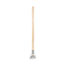 Boardwalk Quick Change Metal Head Mop Handle for No. 20 and Up Heads, 54" Wood Handle Thumbnail 2
