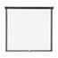 Quartet® Wall or Ceiling Projection Screen, 70 x 70, White Matte, Black Matte Casing Thumbnail 1