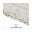 Boardwalk Disposable Dust Mop Head w/Sewn Center Fringe, Cotton/Synthetic, 36w x 5d, White Thumbnail 4