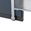 Quartet® Premium Workstation Privacy Screen, 38" W x 65" H, Translucent Clear/Silver Thumbnail 3