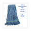 Boardwalk Super Loop Wet Mop Head, Cotton/Synthetic Fiber, 1" Headband, Medium Size, Blue Thumbnail 8