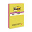 Post-it® Note Pads in Summer Joy Collection Colors, 4" x 6", Note Ruled, 90 Sheets/Pad, 3 Pads/Pack Thumbnail 3