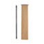 Boardwalk Fiberglass Broom Handle, Nylon Plastic Threaded End, 1" dia x 60", Black Thumbnail 6