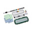 Boardwalk Microfiber Cleaning Kit, 18" Wide Blue/Green Microfiber Head, 35" to 60" Gray Aluminum Handle Thumbnail 6