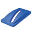 Rubbermaid® Commercial Slim Jim Paper Recycling Top, 20 3/8 x 11 3/8 x 2 3/4, Dark Blue Thumbnail 1