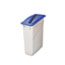 Rubbermaid® Commercial Slim Jim Paper Recycling Top, 20 3/8 x 11 3/8 x 2 3/4, Dark Blue Thumbnail 2