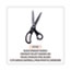 Universal Stainless Steel Office Scissors, 8.5" Long, 3.75" Cut Length, Black Offset Handle Thumbnail 3
