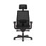 HON Ignition 2.0 Mesh Office Chair with Headrest, Mid-Back, Synchro-Tilt, Black Thumbnail 3