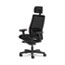 HON Ignition 2.0 Mesh Office Chair with Headrest, Mid-Back, Synchro-Tilt, Black Thumbnail 2