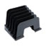 Universal Recycled Plastic Incline Sorter, 5 Sections, Letter Size Files, 13.25" x 9" x 9", Black Thumbnail 1