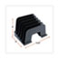 Universal Recycled Plastic Incline Sorter, 5 Sections, Letter Size Files, 13.25" x 9" x 9", Black Thumbnail 2